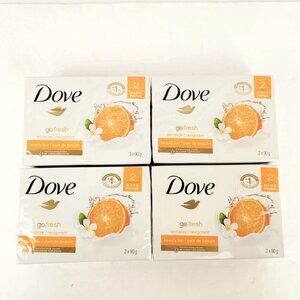 Dove Go Fresh Revitalize Beauty Bar MANDARIN & TIARA Flower 8 bars NEW